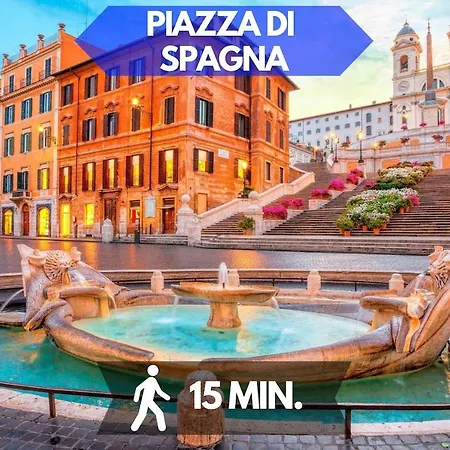 15 Min To Spanish Steps Rooftop Gem In The Heart Of Appartement Rome